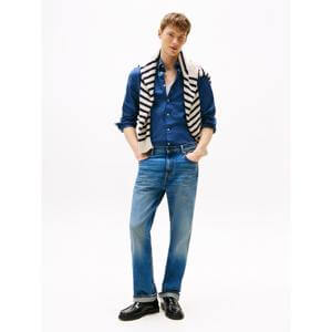 Tommy Hilfiger Blue TH Flex Regular Fit Poplin Shirt